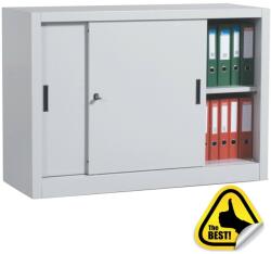 Plus Mobilier Dulap metalic Premium Asamblat usi culisante 1 raft 1200x450x900 mm (LxlxH) 50 kg/polita, PLUS gri 2 1 1200x450x900 50 kg Dulap metalic usi glisante (61004089) Dulap arhivare