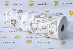 Szidibox Karton Sütis csomagoló tekercses, csomagolópapír 50cm-es barna-fehér 1kg/tekercs (SZID-00105)