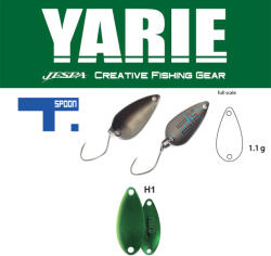 Yarie Jespa OSCILANTA YARIE 706 T-SPOON 1.1gr Culoare H1 Green Metallic
