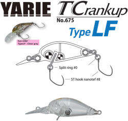 Yarie Jespa VOBLER YARIE 675 T-CRANKUP TYPE LF 3.5mm 2.6gr Culoare C1 Clear