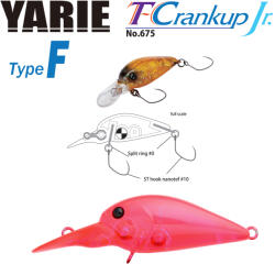 Yarie Jespa VOBLER YARIE 675 T-CRANKUP JR TYPE F 2.8mm 1.8gr Culoare C18 Clear Pink