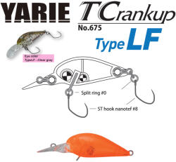 Yarie Jespa VOBLER YARIE 675 T-CRANKUP TYPE LF 3.5mm 2.6gr Culoare C2 Clear Orange