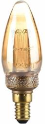 V-TAC Vintage 2W borostyán E14 ART filament C35 LED gyertya égő, 1800K - SKU 217472 (217472)