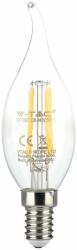V-TAC 4W E14 hideg fehér filament C35 LED gyertyaláng égő - SKU 214430 (214430)