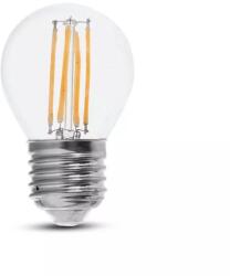 V-TAC 6W E27 meleg fehér filament G45 LED égő, 130 Lm/W - SKU 2851 (2851)