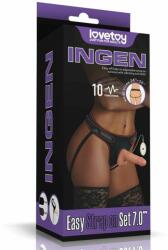 Lovetoy Ingen - Vibrating Easy Strapon Set 7.0" (LVTOY00613)