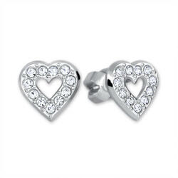 Soliter Brilio Silver Ezüst fülbevaló Szív 438 001 00614 04