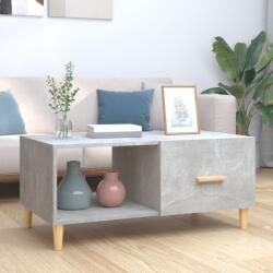 vidaXL Măsuță de cafea, gri beton, 89, 5x50x40 cm, lemn compozit (812658) Masa de cafea