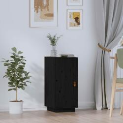 vidaXL Servantă, negru, 34x40x75 cm, lemn masiv de pin (820116) Comoda
