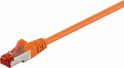 Goobay S/FTP CAT6 Patch kábel 7.5m - Narancssárga (93477)