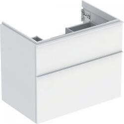 Geberit iCon alsó szekrény mosdóhoz, két fiókkal, fehér/matt fényezett, fehér/matt porbevonatos 502.304. 01.3 (502.304.01.3)