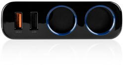 MODECOM 2x USB-A QC3.0 2.4A 18W Negru (ZT-MC-CG2U2Q-11)