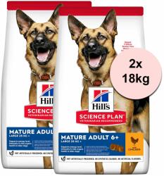 Hill's Hill's Science Plan Canine Mature Adult 6+ Large Breed Chicken 2 x 18kg