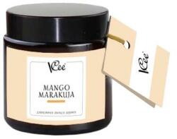 VCee Lumânare de soia parfumată cu mango și fructul pasiunii - VCee Scented Soy Candle 120 ml