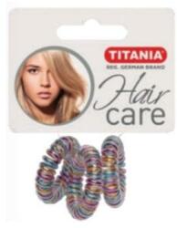 Titania Elastice de păr din plastic „Anti Ziep, transparente multicolor, 3 buc, diametru 3, 5 cm - Titania 3 buc