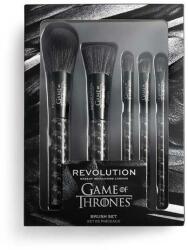 Makeup Revolution Set pensule pentru machiaj 5 bucăți - Makeup Revolution X Game of Thrones 3 Eyed Raven Eye Brush Set 5 buc