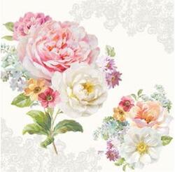  Szalvéta 33x33cm 20db/csomag Romantic Lace, Romantikus csipke (R2S.414ROLC)