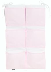 MT MTT Zsebes tároló kiságyra - Fehér-Rózsaszín