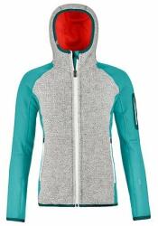 ORTOVOX Női fleece pulóver - Fleece Plus Classic Knit Hoody Ortovox - Ice Waterfall ruházat méretei M