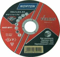 Norton 115x1 A60T-BF41InoxNortonVul Norton Vulkan inox vágókorong 35010063