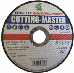 GRANIT 125x1, 6 Cutting-Mas. INOX Grá Granit Cutting Master vágókorong (Akciós) 12081050