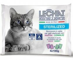 LECHAT Hrana umeda pentru pisici Lechat Excelence Steril plic rata/iepure 4 X 100 g Nespecificat
