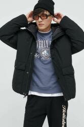 Abercrombie & Fitch rövid kabát férfi, fekete, téli - fekete XL - answear - 62 590 Ft