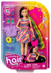 Mattel Barbie Totally Hair baba - baba extra hosszú fekete hajjal (HCM87/HCM90)