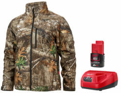 Milwaukee M12HJCAMO6-201(XXL) Férfi fűthető kabát 12 V | XXL | Terepmintás | 1 x 2 Ah akku + töltő (4932492950)