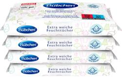 Bübchen Sensitive Wet Wipes Șervețele umede pentru copii 4 x 52 buc