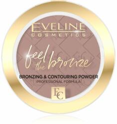 Eveline Cosmetics Feel The Bronze pudră pentru de bronz și contur culoare 01 Milky Way 4 g
