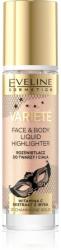 Eveline Cosmetics Variété folyékony bőrélénkítő arcra és testre árnyalat 01 Sparkling Wine Gold 30 ml