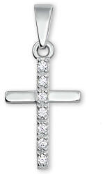 Soliter Brilio Silver Csillogó ezüst medál kereszt 446 001 00426 04