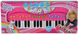 Simba Toys - ORGA UNICORN MY MUSIC WORLD 42CM ROZ (106832445) Instrument muzical de jucarie
