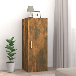 vidaXL Dulap de perete, stejar fumuriu, 34, 5x34x90 cm, lemn compozit (817438) Raft