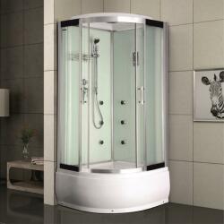 Inter Ceramic Хидромасажна душ кабина TANY ICSH 8179W NEW EASY ASSEMBLE, 90x90x215см, 4мм (8179W NEW EASY ASSEMBLE)
