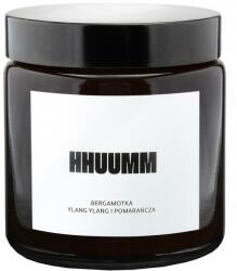 HHUUMM Lumânare naturală din soia, cu aromă de bergamot, ylang-ylang și portocală - Hhuumm 120 ml