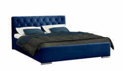 Miló Bútor Typ06 ágyrácsos ágy, sötétkék (140 cm) - smartbutor