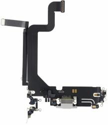 Apple iPhone 14 Pro Max - Töltő Csatlakozó + Flex Kábel (Silver), Silver