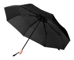  Esernyő összecsukható szélálló, O 98cm, fém vázzal, üvegszálas merevítőkkel, fekete