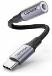 UGREEN Cablu audio Ugreen AV161 USB Type-C (T) la 3.5 mm jack (M) 15cm gri (80154)