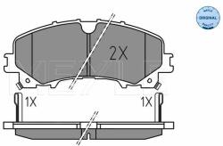 MEYLE set placute frana, frana disc MEYLE -ORIGINAL: True to OE. 025 221 1716 (025 221 1716)