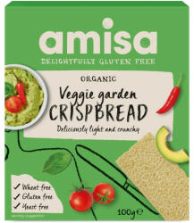 Amisa Crispbread (painici) veggie garden fara gluten bio 100g Amisa - revivit