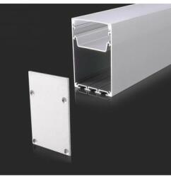 V-TAC Kit Montaj din Aluminiu pentru Banda LED Alb 2000x50x75mm (2872)