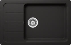 SCHOCK Chiuveta bucatarie Schock Formhaus D-100LS Cristalite Nero 780 x 500 mm, granit, reversibila, montare pe blat, negru (FOMD100LSNERO) Chiuveta