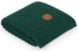Ceba - Kötött takaró díszdobozban 90 x 90 Gyapjú Emerald