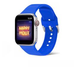 Alphajack Apple Watch 4/5/6/7/8/SE/Ultra (42/44/45/49mm) szilikon csatos óraszíj zaffírkék Alphajack