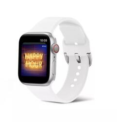 Alphajack Apple Watch 4/5/6/7/8/SE/Ultra (42/44/45/49mm) szilikon csatos óraszíj fehér Alphajack