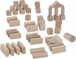 Eichhorn Cuburi din lemn Natural Wooden Blocks Eichhorn în culoare naturală 50 buc de la 12 luni dimensiunea 25 mm (EH50141)