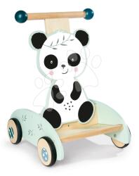 Eichhorn Premergător din lemn Panda Activity Walker Eichhorn cu roți de cauciuc și spațiu de depozitare de la 12 luni (EH3810)